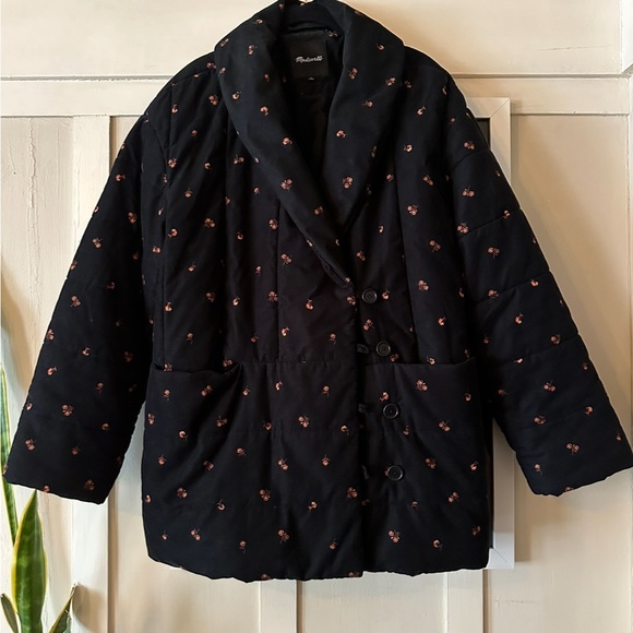 Madewell Corduroy Dumont Quilted Jacket in Floral Print size L - Picture 4 of 6